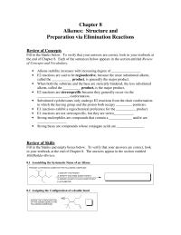 Chapter 8 Homework When both the substrate and the base are sterically hindered