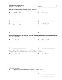 Chapter 1 Sketch the graph of each equation in the xy-coordinate system