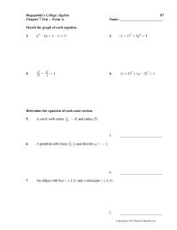 Chapter 7 length of the major axis, and length of the minor&nbsp;
