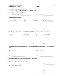 Chapter P Every Positive Real Number Rational Number