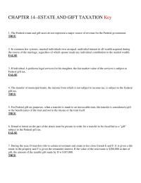 Chapter 14 Federal Estate Tax Seized The State Residence