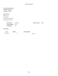 Section 2-9 Championship Circle cathedral City Payment Receipt Your Name’s Ultimate