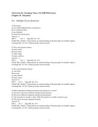 Chapter 10 1 Natural polymers which carry the coded genetic information