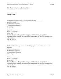 Chapter 3 1 Managers who ignore information that would otherwise signal