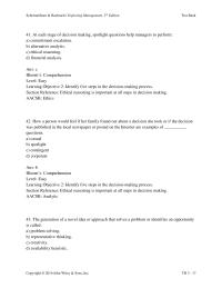 Chapter 3 2 Bachrach Exploring Management 5th Edition test Bank
