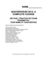 Section 1-qb Memo Bruin Stationers bill Brentwood Automotive check Bruin&nbsp;