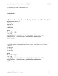 Chapter 5 1 Application level Medium learning Objective Identify Types Controls Used
