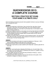 Section 2-qb Prepare a Purchase Order for golf socks. Use the preferred vendor