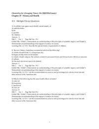 Chapter 19 1 An athlete’s pre-game meal should consist mainly of