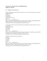 Chapter 22 Distinguish among corrosive poisons, metabolic poisons