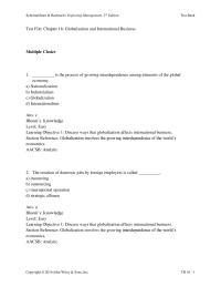 Chapter 16 1 The reasons why businesses go global include all of the following
