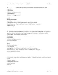 Chapter 17 2 In the maturity stage of business development, an entrepreneur