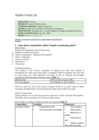Report on Toppits Foods Ltd.