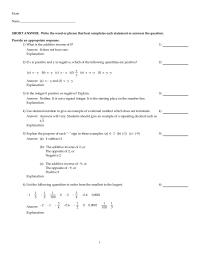 Chapter 10 It is the starting place on the number line