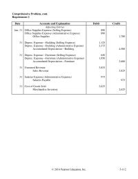 Chapter 5 Homework For Orders Received Late December Kathy Dobbs