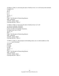 Chapter 2 3 Refer to the table above. The farmer began to experience