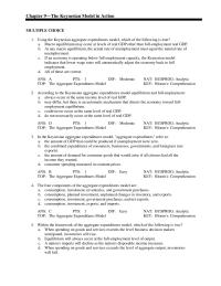 Chapter 9 Within the framework of the Keynesian model