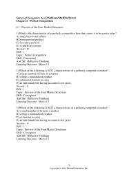 Chapter 6 1 What is the characteristic of a perfectly competitive firm&nbsp;