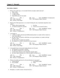 Chapter 9 limiting the entry of potential competitors into a market