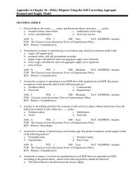Appendix N Keynesian Government Stabilization Policy Designed To move The