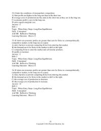 Chapter 8 2 Under the conditions of monopolistic competition
