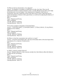 Chapter 8 5 What Are The Key Characteristics Oligopoly answer