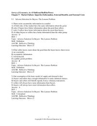 Chapter 9 1 There exists asymmetric information in a market