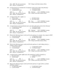 Chapter 13 A merger between two manufacturers of computers would result