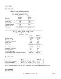 Chapter 15 Homework Roost’s gross profit percentage and profit margin ratio