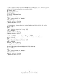 Chapter 11 3 When differences between nominal GDP and real GDP result