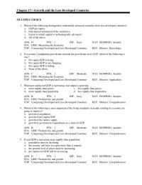 Chapter 17 Which of the following distinguishes industrially advanced countries