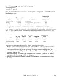 Chapter 19 Homework Requirement Total Predicted Quality Cost Savings Design