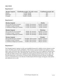 Chapter 21 Homework The Difference Operating Income Attributable The