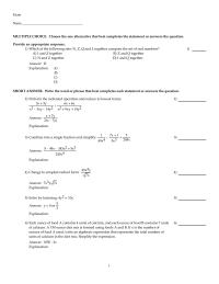 Chapter 9 algebraic expression that represents the total number of units