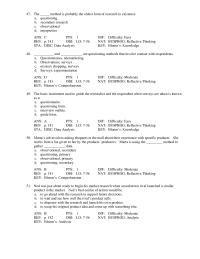 Chapter 7 Specific Characteristics That Describe Customers Their Purchasing
