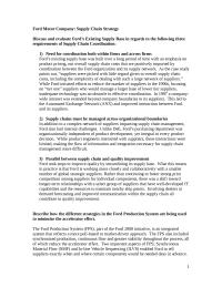 Ford Motor Company – Case Study