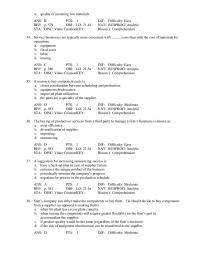 Chapter 21 A reason to buy component parts isa. closer coordination&nbsp;