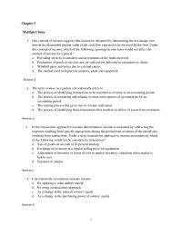 Chapter 5 The Term Revenue Recognition Conventionally Refers The
