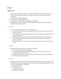 Chapter 12 With Respect The Difference Between Taxable Income