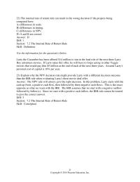Chapter 7 The internal rate of return rule can result