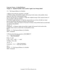 Chapter 11 Almost All The Correlations Between Stocks Are
