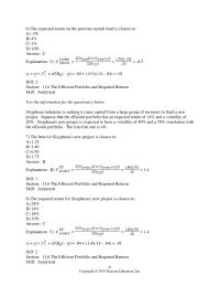 Chapter 11 The expected return on the precious metals fund is closest