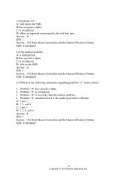 Chapter 13 Style based Anomalies And The Market Efficiency Debate skill