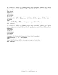 Chapter 14 B explanation Although Debt Has Lower Cost Capital