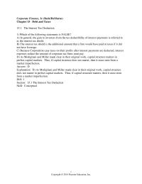 Chapter 15 the gain to investors from the tax deductibility of interest