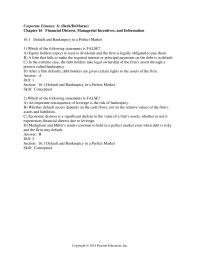 Chapter 16 so that the project has a beta of 0 and a cost of capital