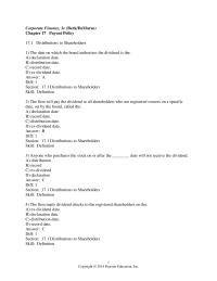 Chapter 17 The date on which the board authorizes
