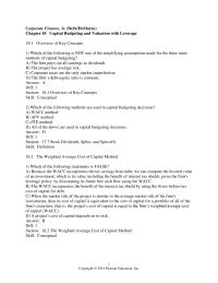 Chapter 18 Which of the following is NOT one of the simplifying