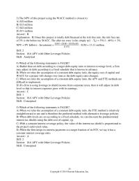 Chapter 18 False a With Perfect Capital Markets All Securities