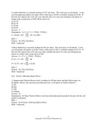 Chapter 20 When The Put Option Sufficiently Deep In the money